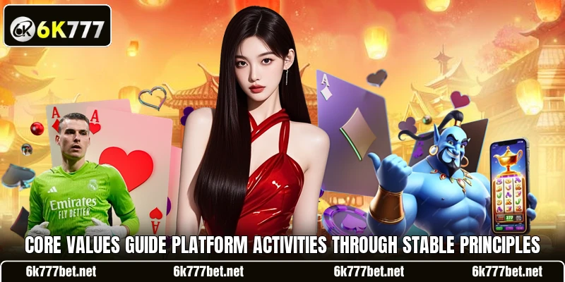 Core values guide platform activities through stable principles Core values guide platform activities through stable principles