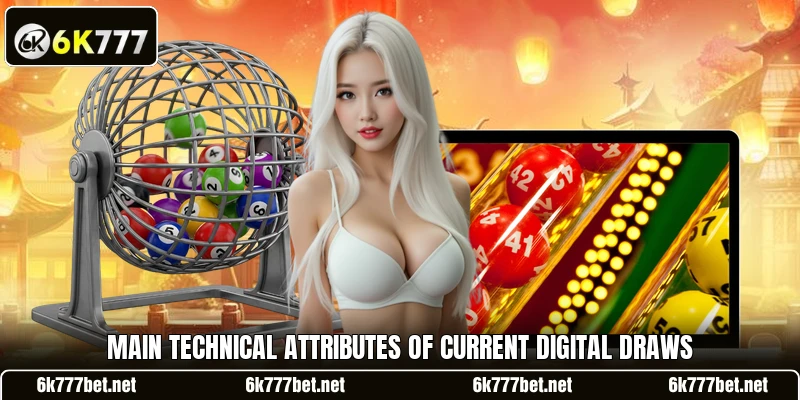 Main technical attributes of current digital draws Main technical attributes of current digital draws