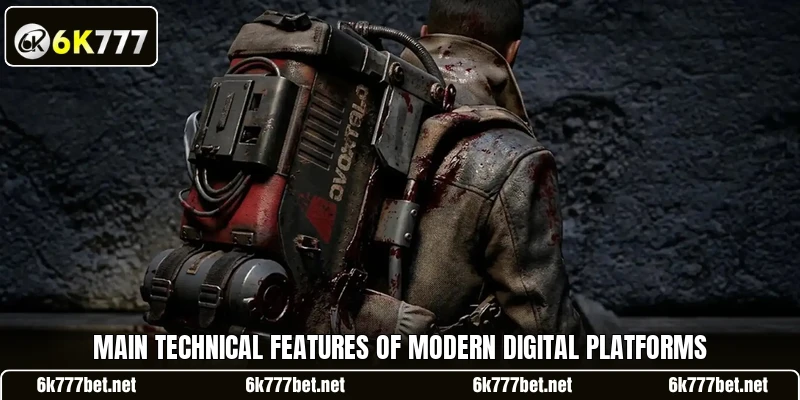 Main technical features of modern digital platforms Main technical features of modern digital platforms