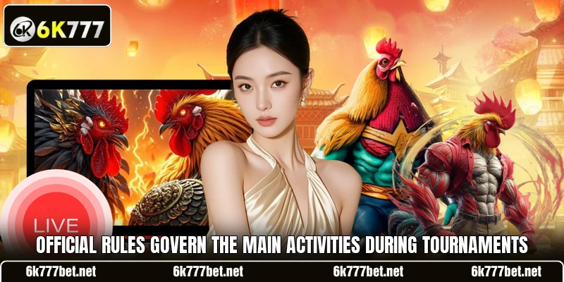 Official rules govern the main activities during tournaments Official rules govern the main activities during tournaments