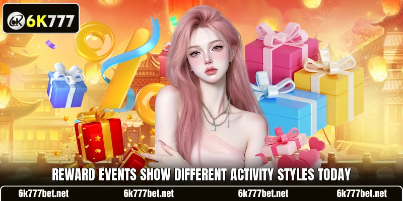 Reward events show different activity styles today