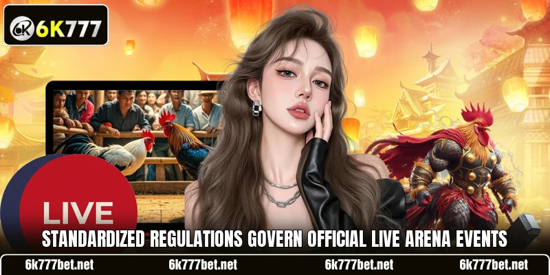 Standardized regulations govern official live arena events Standardized regulations govern official live arena events