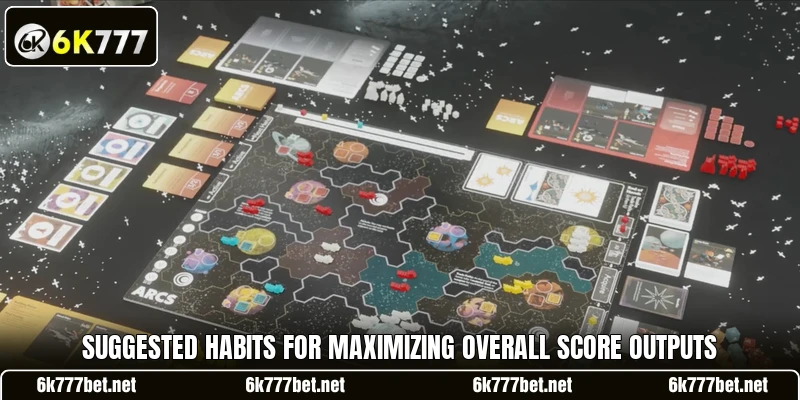 Suggested habits for maximizing overall score outputs Suggested habits for maximizing overall score outputs