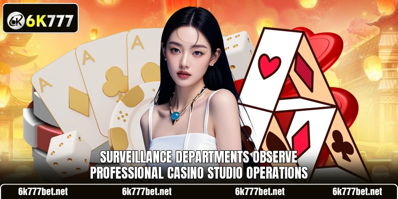 Surveillance departments observe professional casino studio operations Surveillance departments observe professional casino studio operations