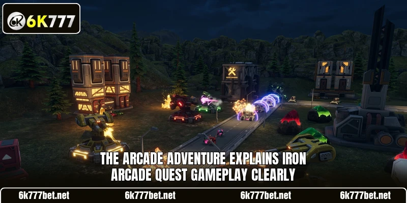 The arcade adventure explains Iron Arcade Quest gameplay clearly. The arcade adventure explains Iron Arcade Quest gameplay clearly.